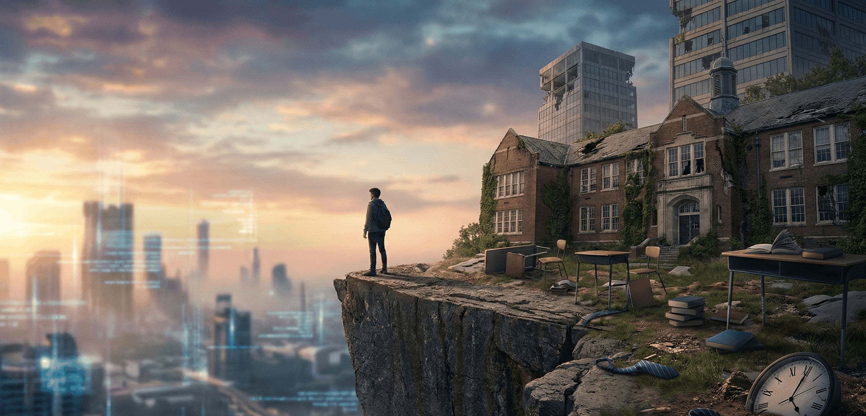 عصر "النهايات": لماذا ستختفي الوظيفة والمدرسة كما نعرفهما؟ قراءة في تحولات المستقبل المرعبة